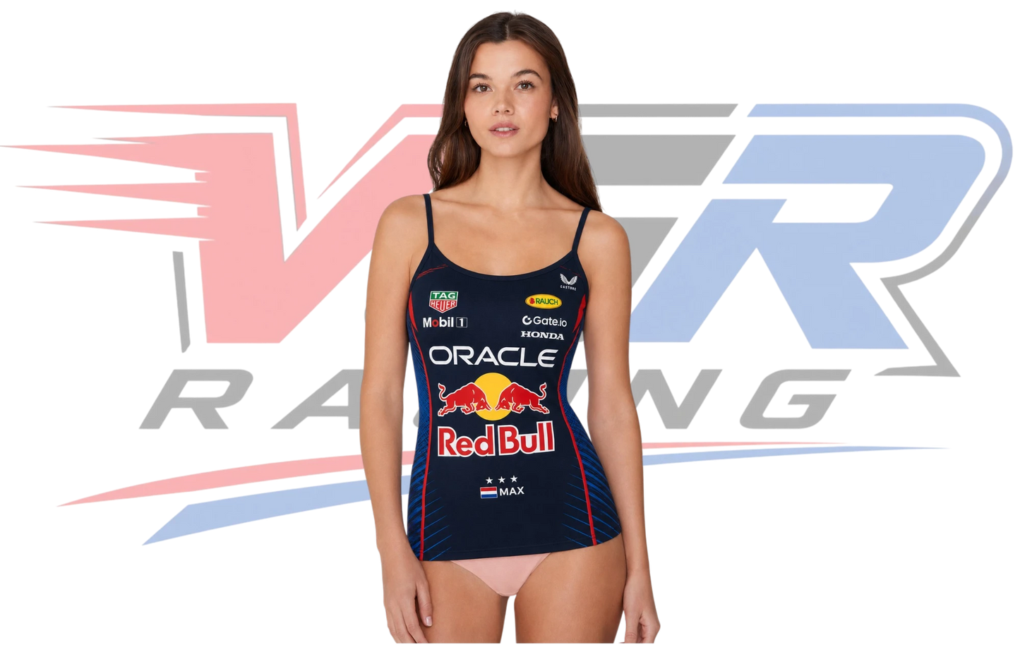 2026 F1 Team Red Bull Racing Women’s Strap Top – Navy Blue