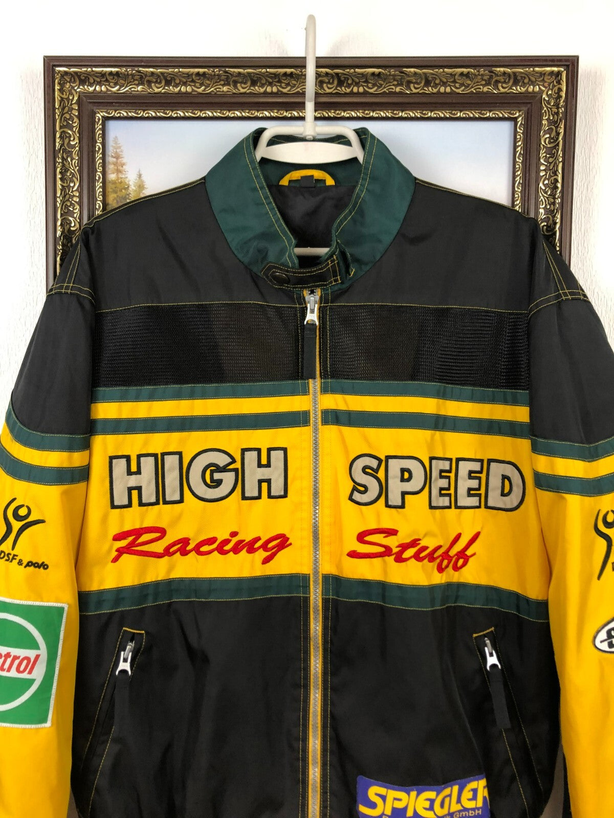 High Speed F1 Vintage Racing Jacket Yellow