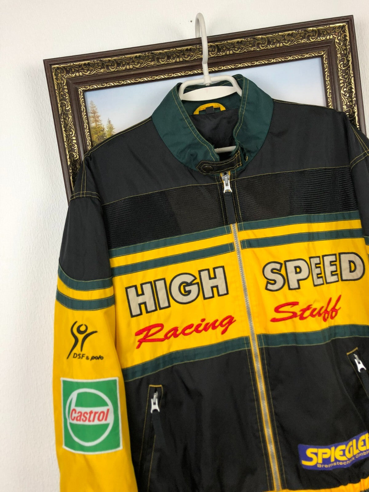 High Speed F1 Vintage Racing Jacket Yellow
