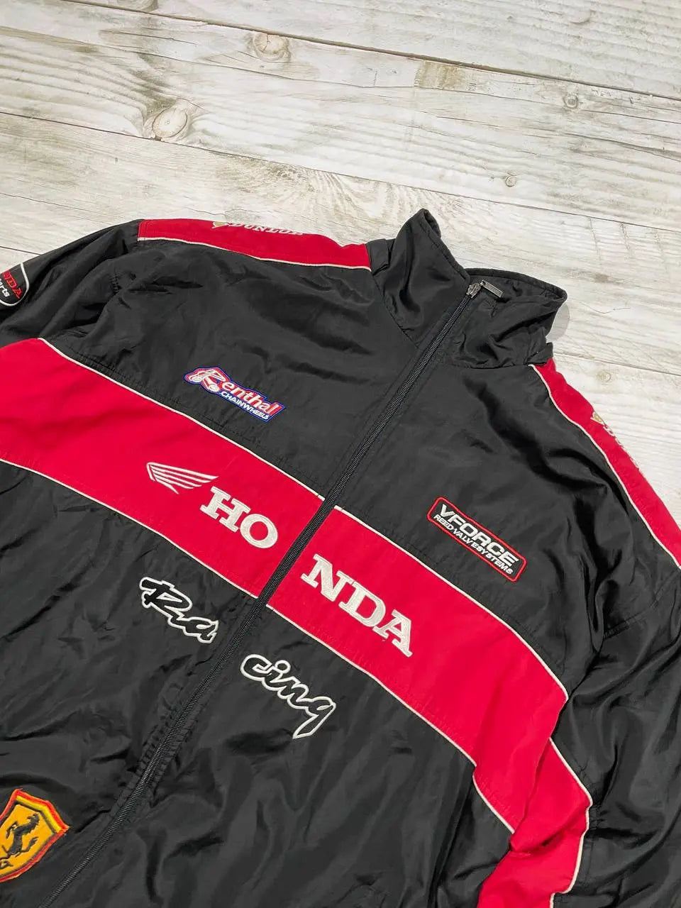 Vintage Honda Racing F1 Jacket Big Logo 90s Red