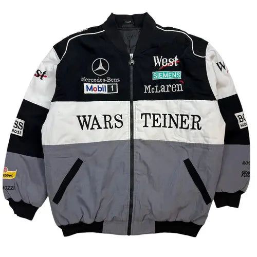 Vintage Mercedes Benz F1 Jacket Black/Grey