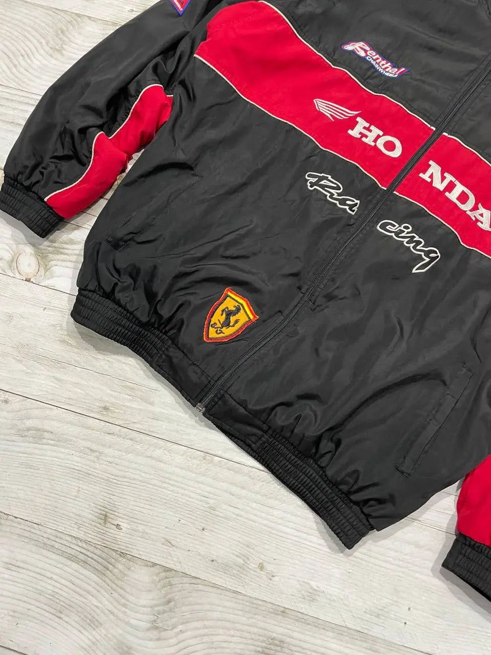 Vintage Honda Racing F1 Jacket Big Logo 90s Red