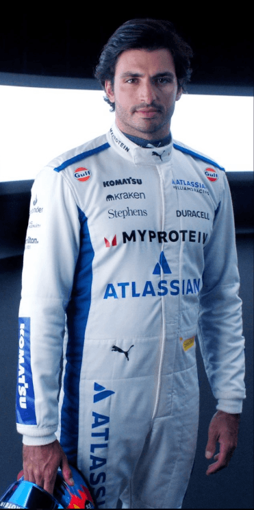 New 2025 Carlos Sainz Team Williams F1 Racing Suit