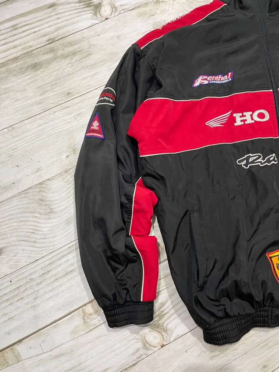 Vintage Honda Racing F1 Jacket Big Logo 90s Red