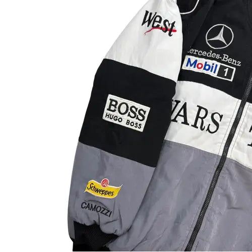 Vintage Mercedes Benz F1 Jacket Black/Grey
