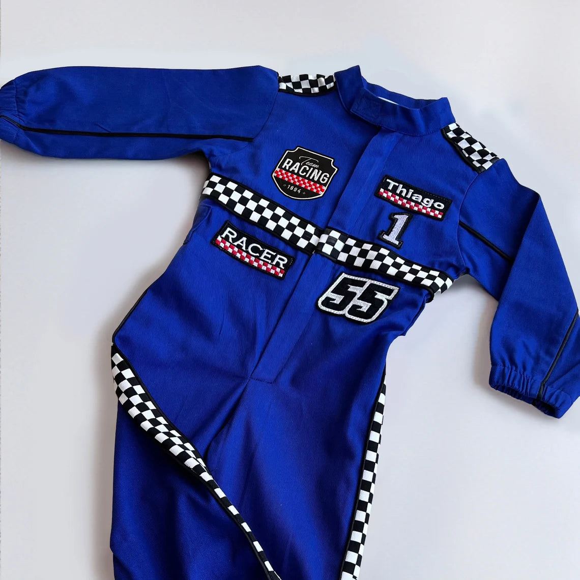 F1 Birthday Baby Suit & Cap Blue