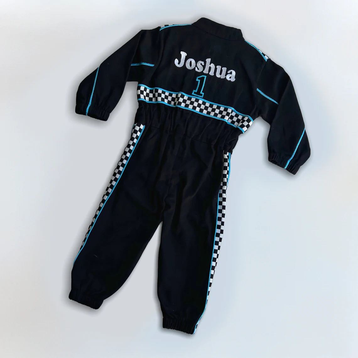 F1 Birthday Baby Suit & Cap Blue And Black