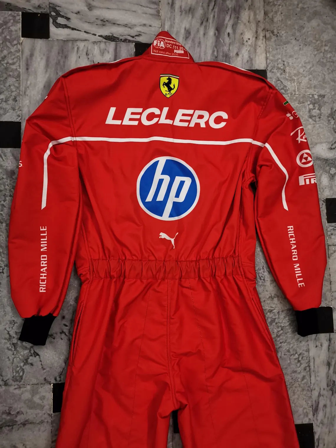 New 2025 Charles Leclerc Scuderia Ferrari HP F1 Race Suit