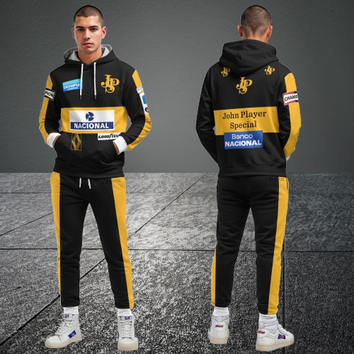 Ayrton Senna F1 Racing Black John Player Tracksuit 1985