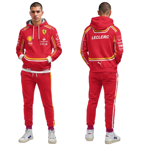 Charles Leclerc Racing F1 Tracksuit Red 2024