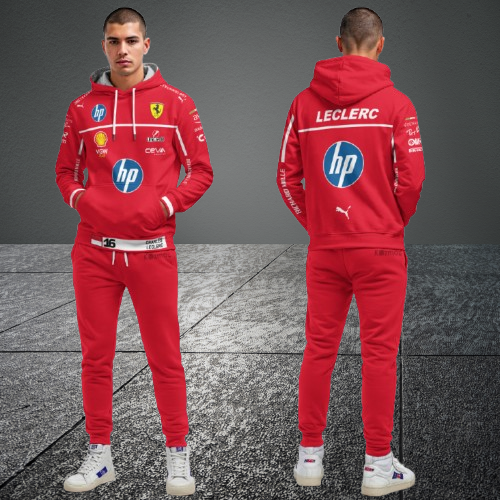 Charles Leclerc Racing F1 Tracksuit Red 2025