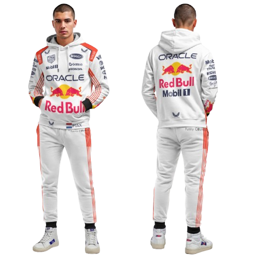 Max Verstappen Racing Costume 2025 Japan GP Tracksuit White