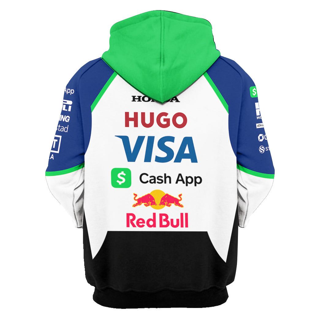 Isack Hadjar Visa Cash App Racing Bulls F1 Team Race Suits Hoodie