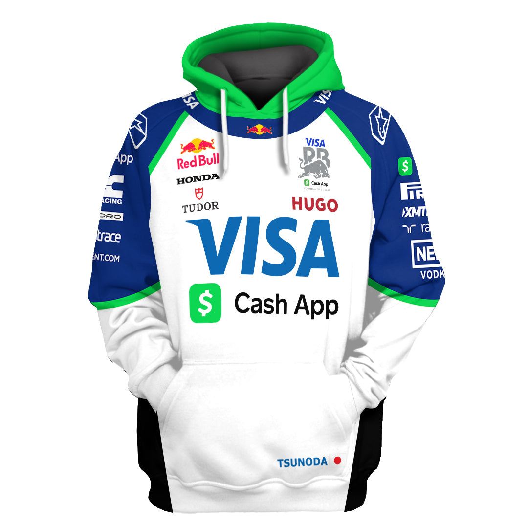 Yuki Tsunoda Visa Cash App Racing Bulls F1 Team Hoodie