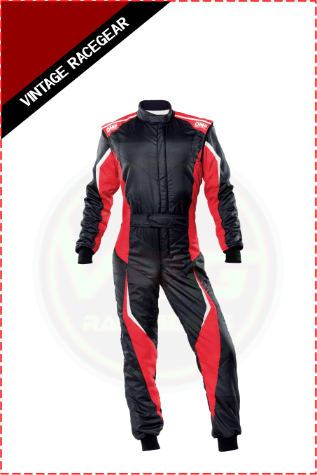 TECNICA EVO OVERALL FIA 8856-2018 Red- Black - Vintage Racegears
