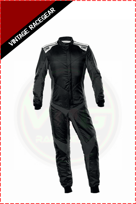 ONE EVO X OVERALL FIA 8856-2018 Gray - Black - Vintage Racegears