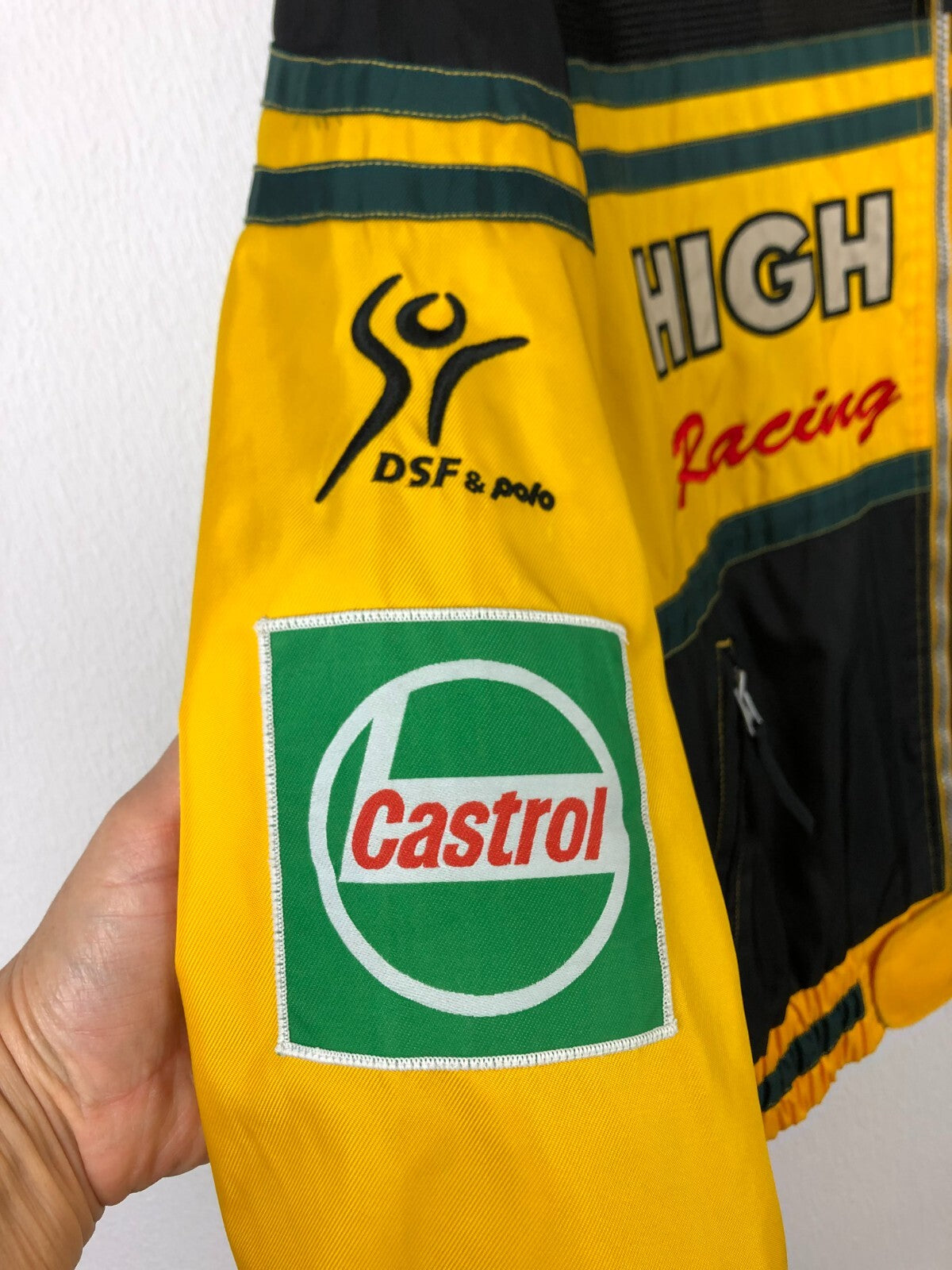 High Speed F1 Vintage Racing Jacket Yellow