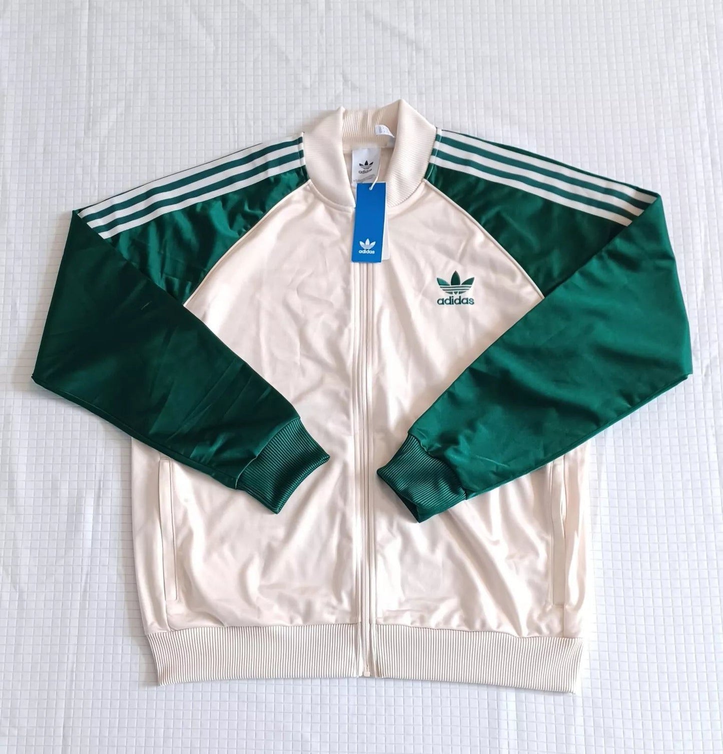 New Adidas Originals SST Classic Retro Tracksuit~Green/Beige