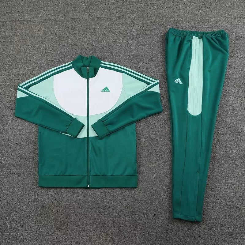 New Adidas Originals FULL TRACKSUIT Green - White