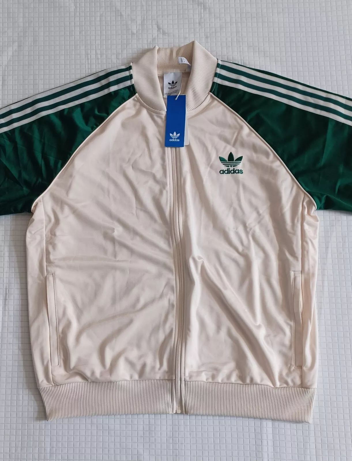 New Adidas Originals SST Classic Retro Tracksuit~Green/Beige