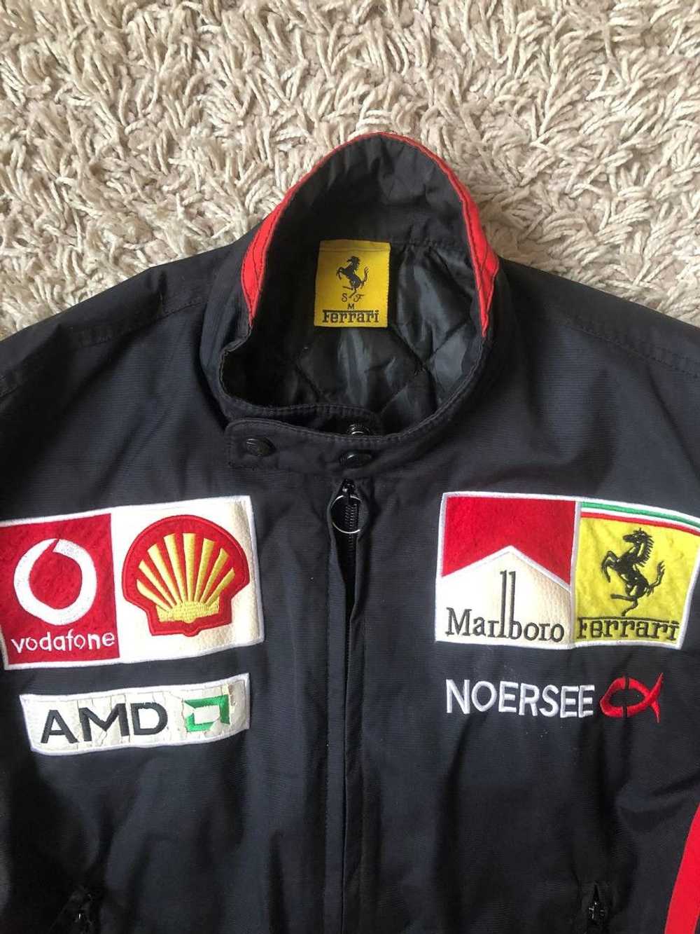 Ferrari × Marlboro Black Ferrari Bomber Jacket Black