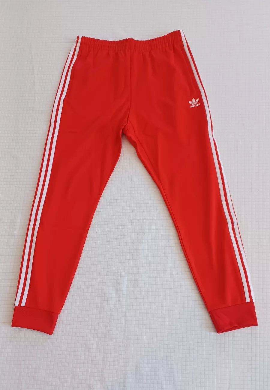 New Men’s Adidas Originals Primeblue Superstar Tracksuit ~ Red