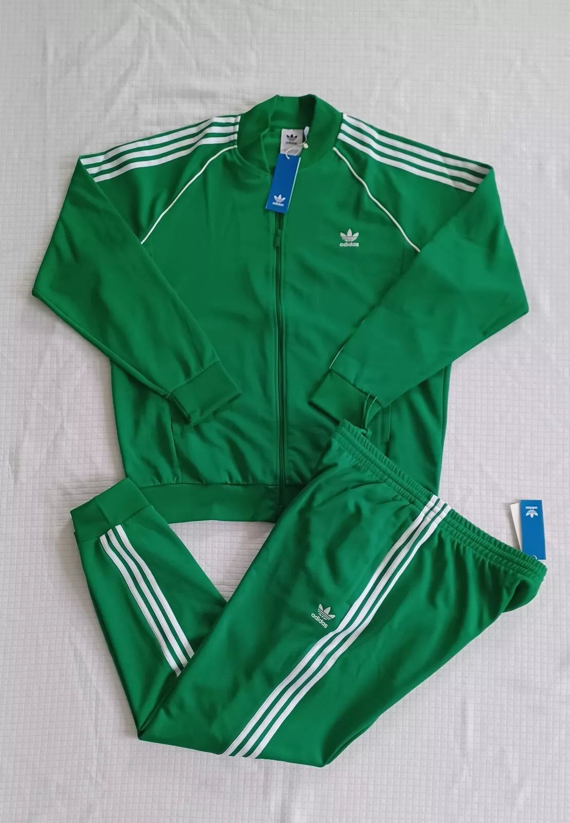 New Adidas Originals Classic Superstar Tracksuit ~ Green