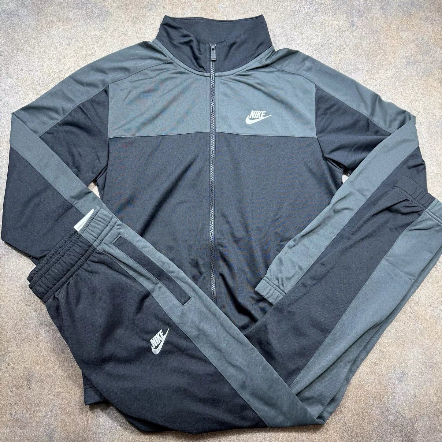 Nike Club Poly Knit Tracksuit Track Top Joggers Set