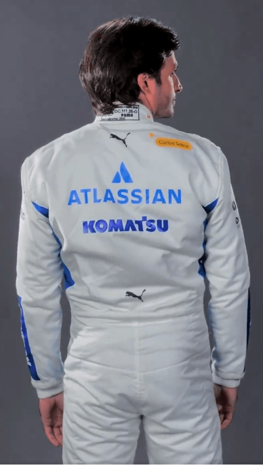 New 2025 Carlos Sainz Team Williams F1 Racing Suit