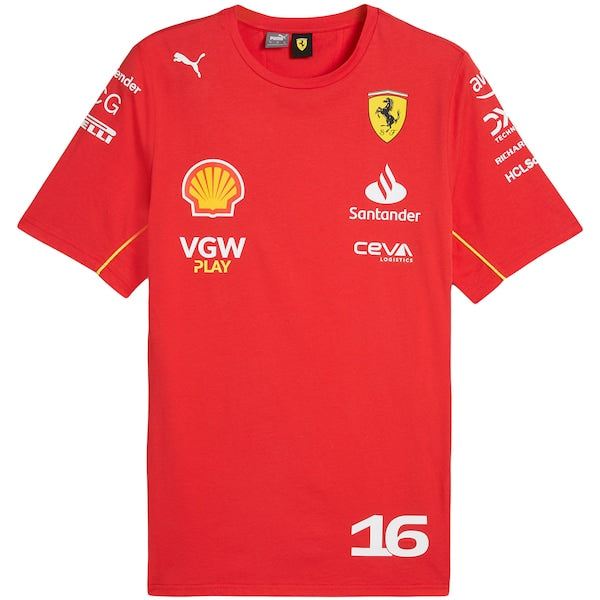 Scuderia Ferrari 2024 Team Charles Leclerc T-Shirt