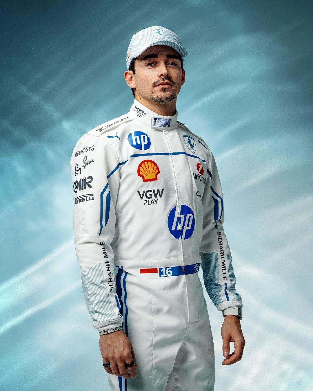 Scuderia Ferrari HP 2025 Charles Leclerc F1 Race Suit - Monaco GP