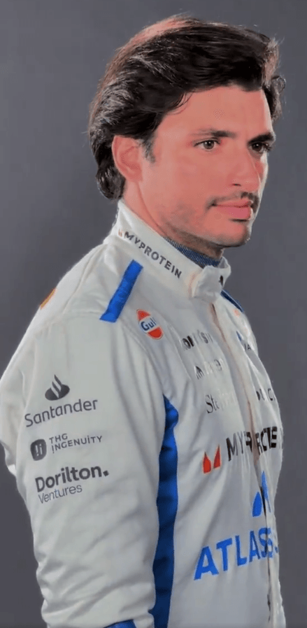 New 2025 Carlos Sainz Team Williams F1 Racing Suit