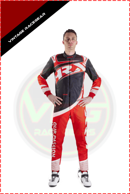 HRX Fuji Kart Racing Suit Red - Black - Vintage Racegears