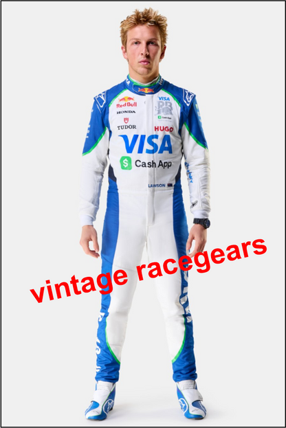 Liam Lawson Rb Team Visa Cash App F1 Race Suit White 2025