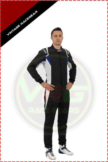 HRX Racer Pro M19 Suit - Black - Vintage Racegears