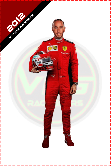 2012 Lewis Hamilton Ferrari F1 Race Suit Red - Vintage Racegears