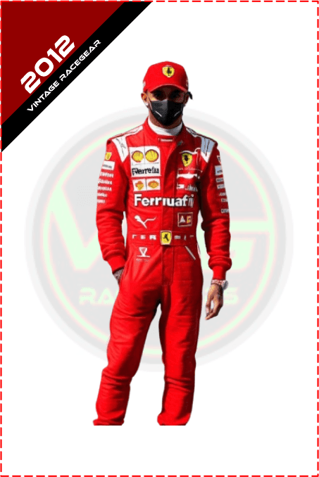 2012 Lewis Hamilton Ferrari F1 Race Suit Red - Vintage Racegears