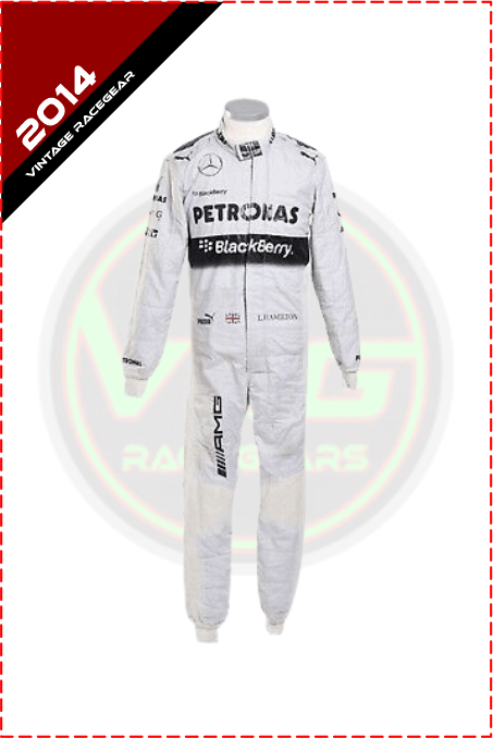 2014 Lewis Hamilton Petronas F1 Race Suit - Vintage Racegears