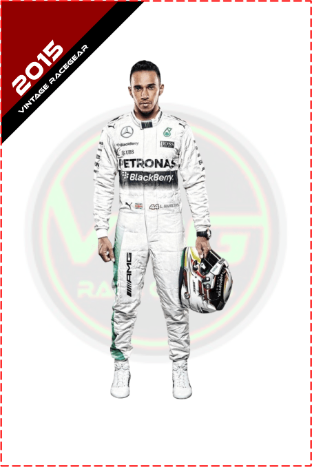 2015 Lewis Hamilton Petronas F1 Race Suit - Vintage Racegears