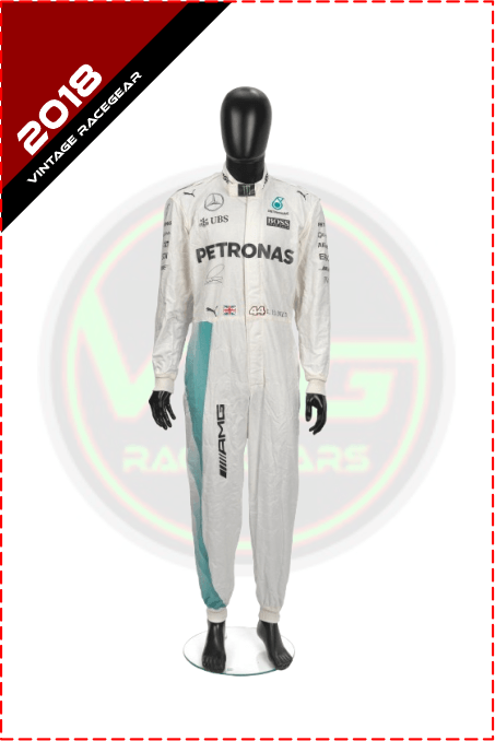 2018 Lewis Hamilton Petronas F1 Race Suit - Vintage Racegears