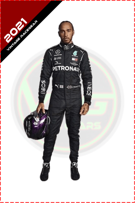 2021 Lewis Hamilton Mercedes Race Suit - Vintage Racegears