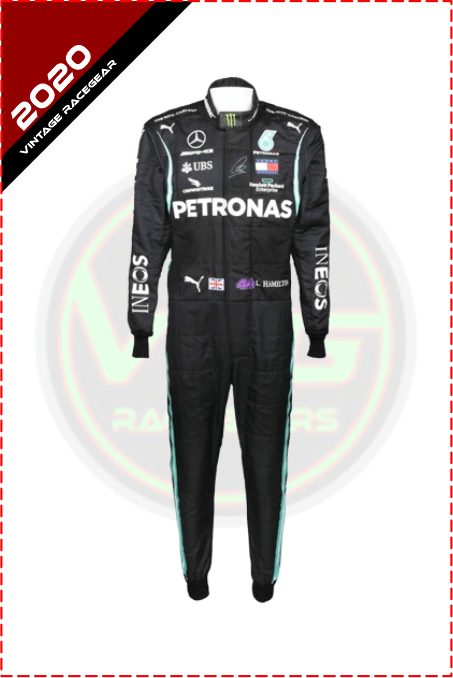 2020 Lewis Hamilton Mercedes Race Suit - Vintage Racegears