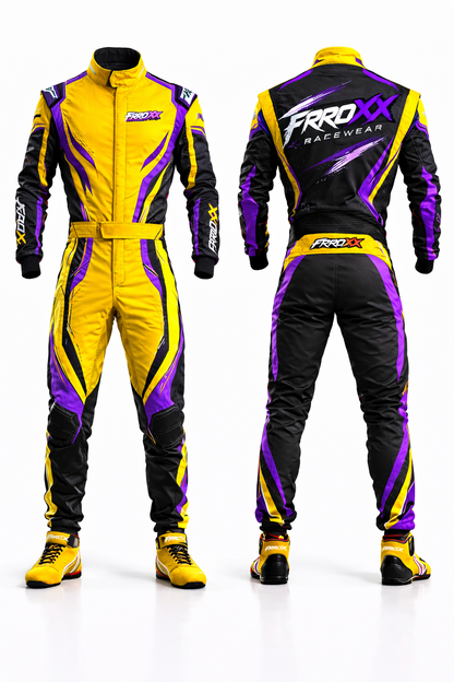 FRROXX RACEWEAR Sprint Racing Suit – Yellow Blue Green Custom