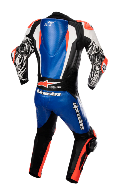 Racing Absolute V2 Leather Suit - 1PC Blue - Black