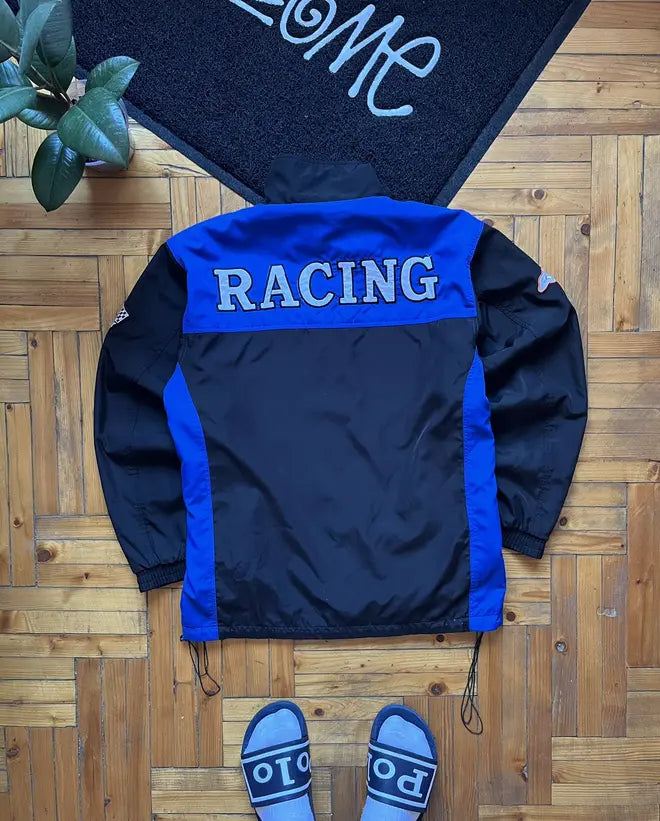 Vintage Honda F1 Racing Jacket 90's Nascar Black & Blue