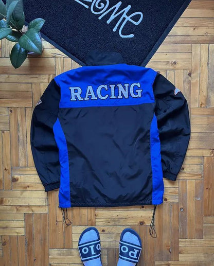 Vintage Honda F1 Racing Jacket 90's Nascar Black & Blue
