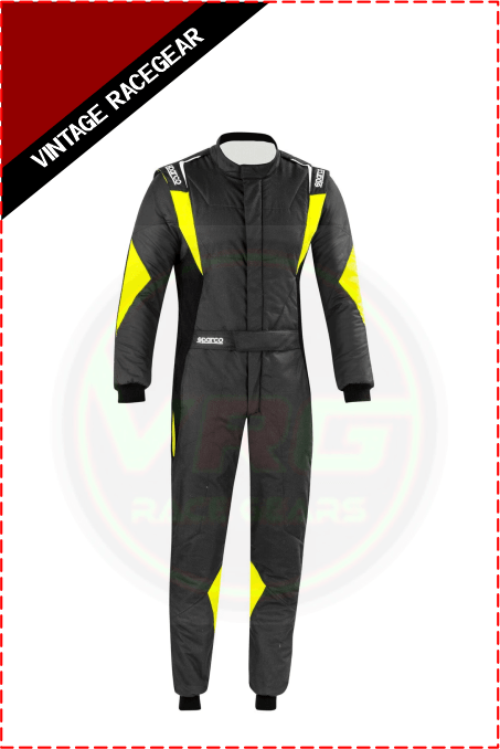 Utrustningspaket Racing Premium Sparco Suit Gray - Yellow - Vintage Racegears