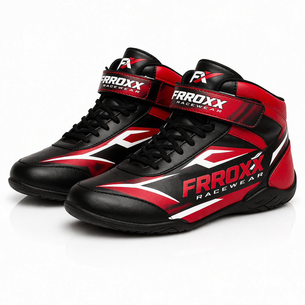 FRROXX Racewear Motorsport Shoes – Black & Light Green