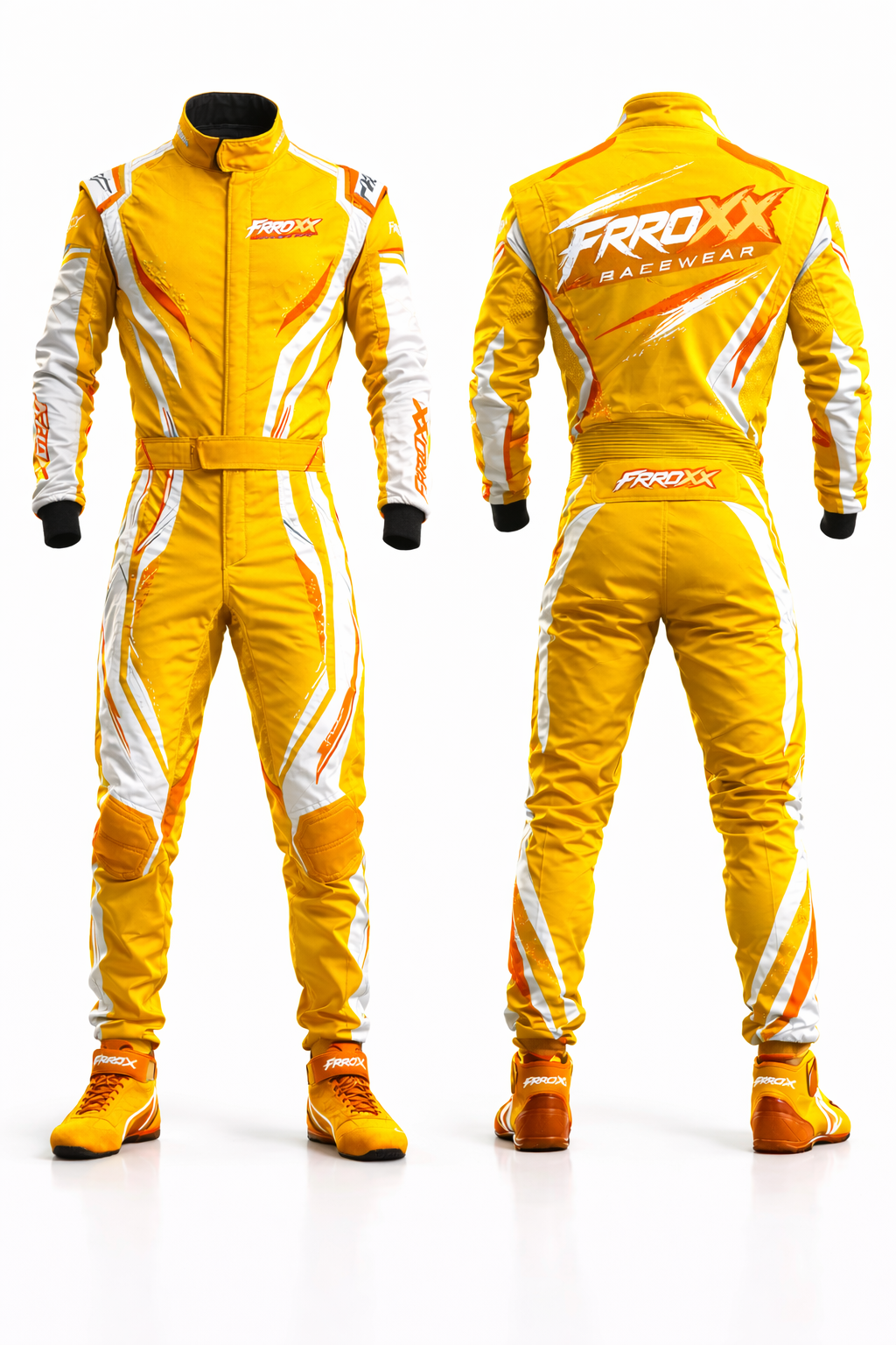 FRROXX RACEWEAR Sprint Racing Suit – Yellow Blue Green Custom