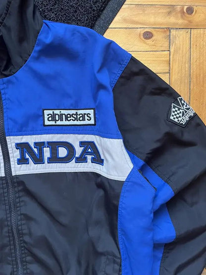 Vintage Honda F1 Racing Jacket 90's Nascar Black & Blue